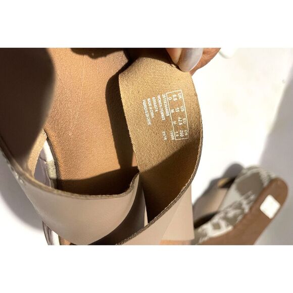 Clarks Collection Soft Cushion brown wedges Strappy women's 11 - Picture 5 of 7